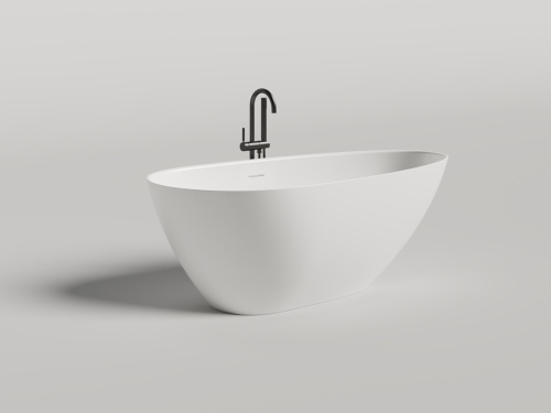 Ванна из литьевго мрамора Salini PAOLA 1015104G 175х80 отдельностоящая асимметричная - фото 3